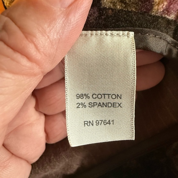 J. Jill Brown & Purple Velvety Floral Blazer Business, Arsty, Poet - Picture 7 of 8